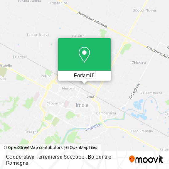 Mappa Cooperativa Terremerse Soccoop.
