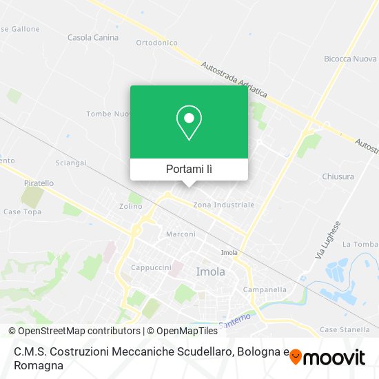 Mappa C.M.S. Costruzioni Meccaniche Scudellaro