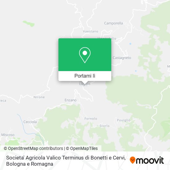 Mappa Societa' Agricola Valico Terminus di Bonetti e Cervi