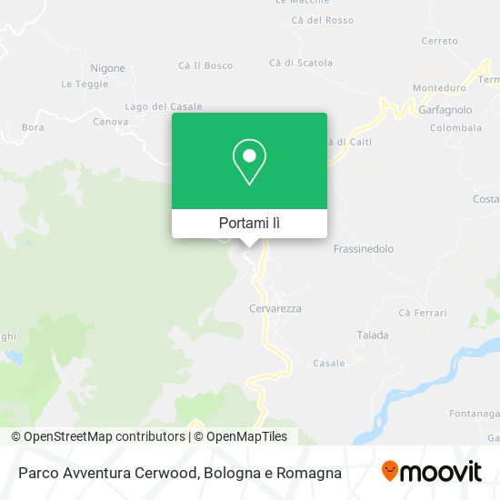 Mappa Parco Avventura Cerwood