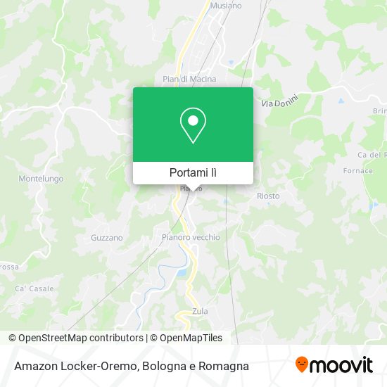 Mappa Amazon Locker-Oremo