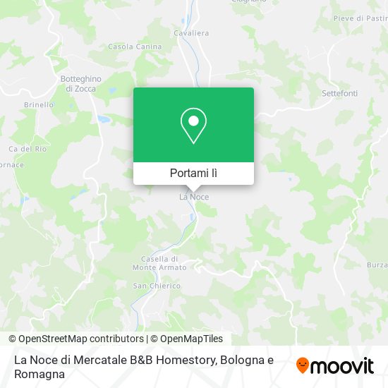 Mappa La Noce di Mercatale B&B Homestory