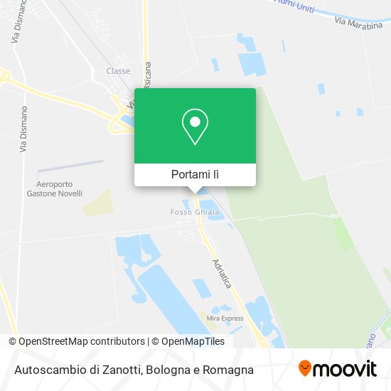 Mappa Autoscambio di Zanotti