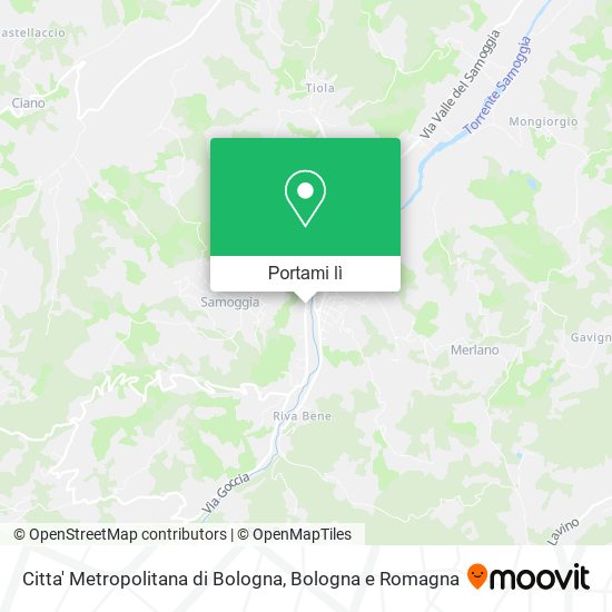 Mappa Citta' Metropolitana di Bologna