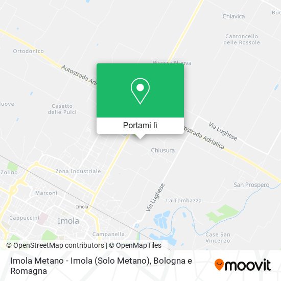 Mappa Imola Metano - Imola (Solo Metano)