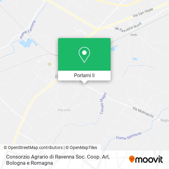 Mappa Consorzio Agrario di Ravenna Soc. Coop. Arl
