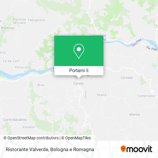 Mappa Ristorante Valverde