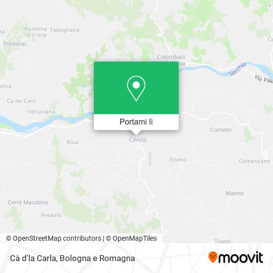 Mappa Cà d'la Carla