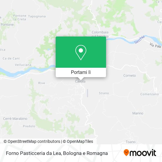 Mappa Forno Pasticceria da Lea