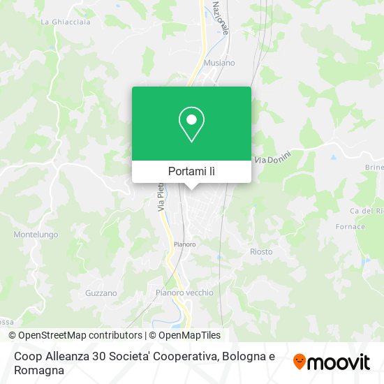 Mappa Coop Alleanza 30 Societa' Cooperativa