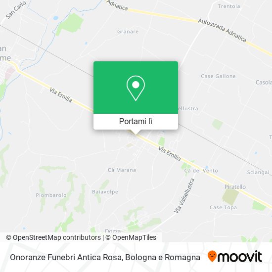 Mappa Onoranze Funebri Antica Rosa