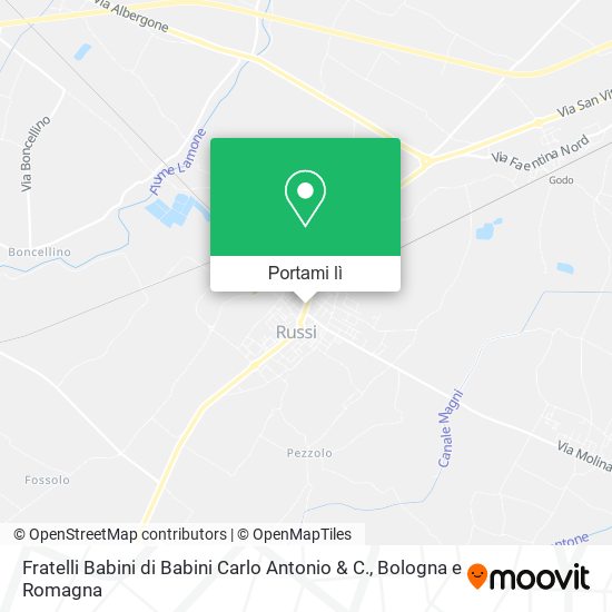Mappa Fratelli Babini di Babini Carlo Antonio & C.