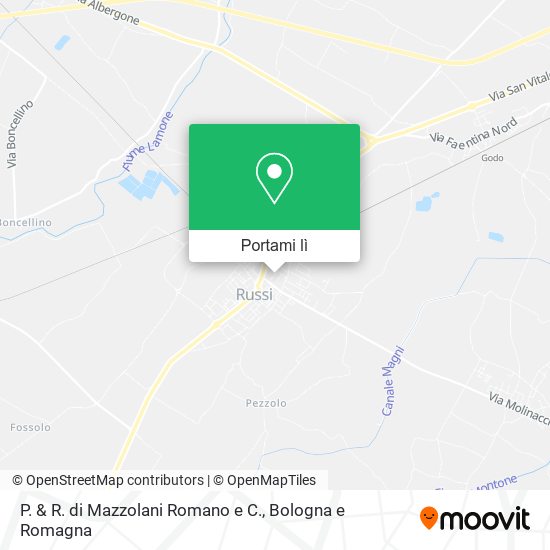 Mappa P. & R. di Mazzolani Romano e C.