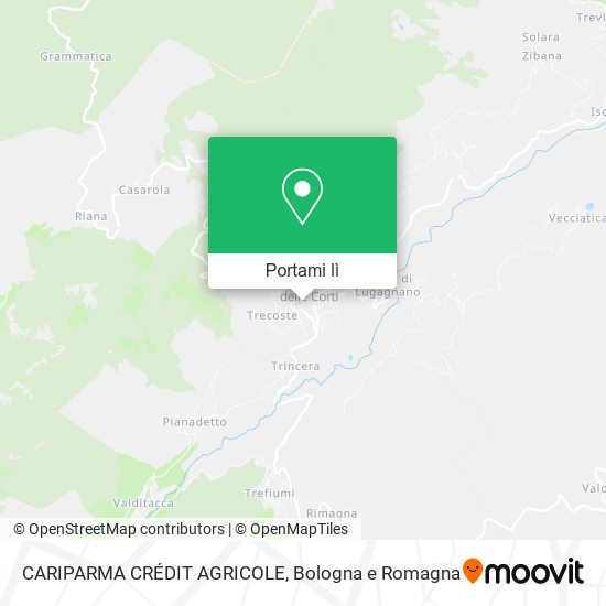 Mappa CARIPARMA CRÉDIT AGRICOLE