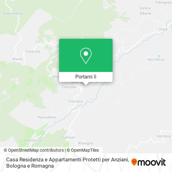 Mappa Casa Residenza e Appartamenti Protetti per Anziani
