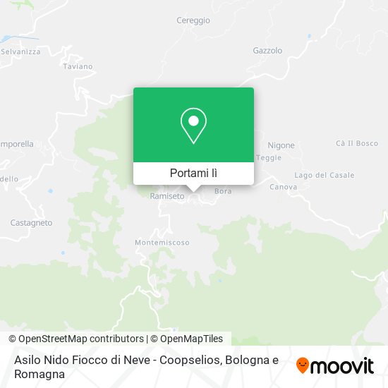 Mappa Asilo Nido Fiocco di Neve - Coopselios
