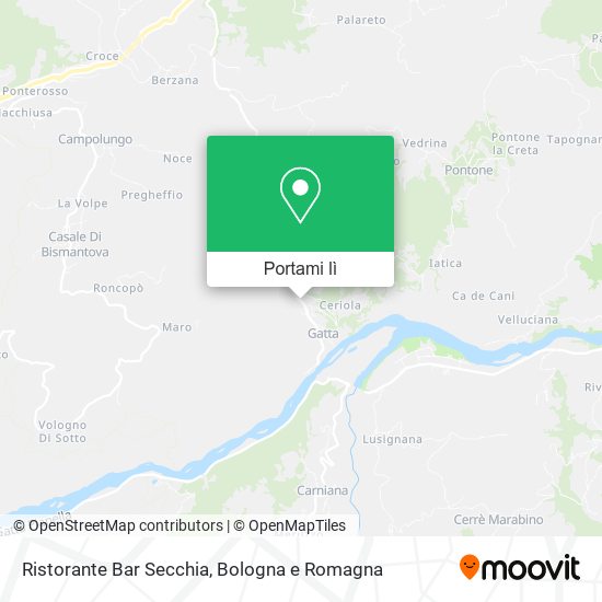 Mappa Ristorante Bar Secchia