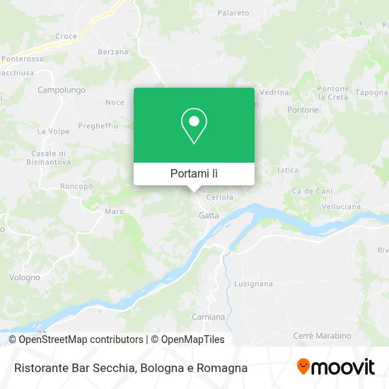 Mappa Ristorante Bar Secchia