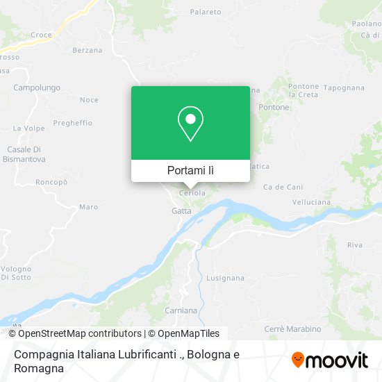 Mappa Compagnia Italiana Lubrificanti .