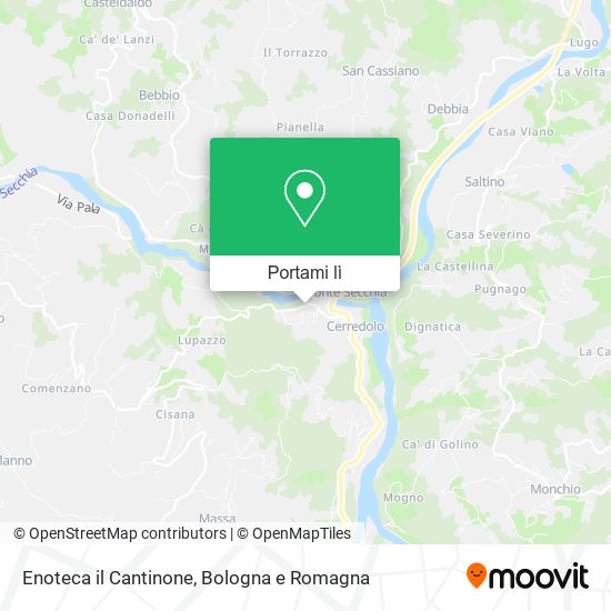 Mappa Enoteca il Cantinone