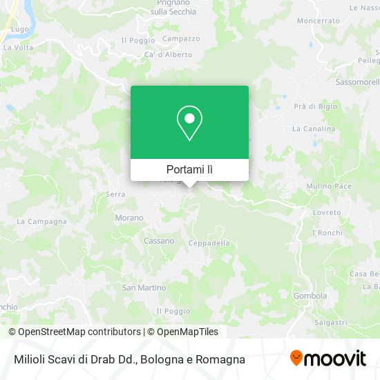 Mappa Milioli Scavi di Drab Dd.