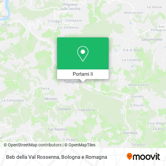 Mappa Beb della Val Rossenna