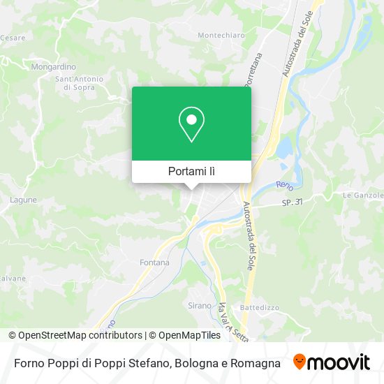 Mappa Forno Poppi di Poppi Stefano