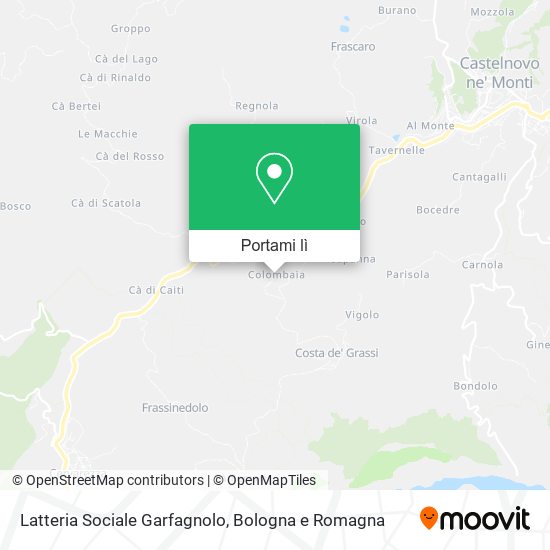 Mappa Latteria Sociale Garfagnolo