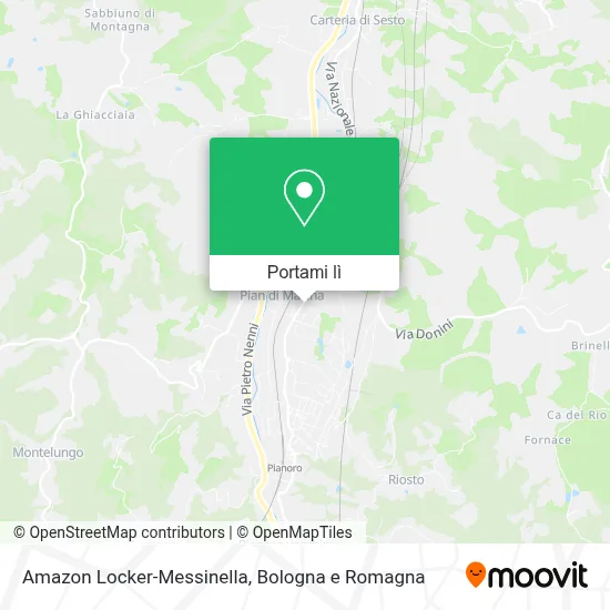 Mappa Amazon Locker-Messinella