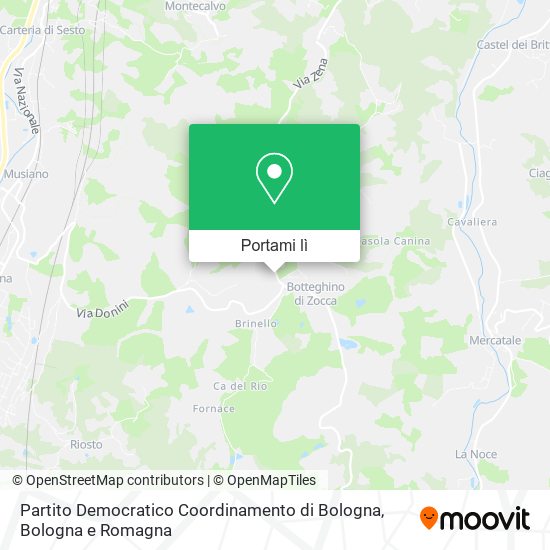 Mappa Partito Democratico Coordinamento di Bologna