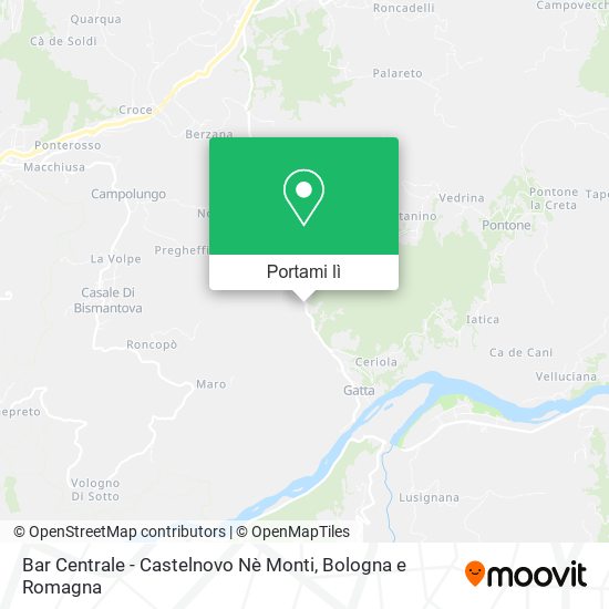 Mappa Bar Centrale - Castelnovo Nè Monti