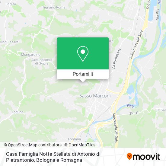 Mappa Casa Famiglia Notte Stellata di Antonio di Pietrantonio