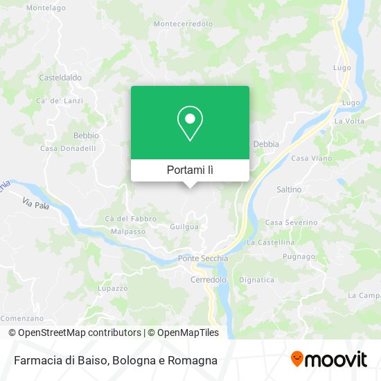 Mappa Farmacia di Baiso