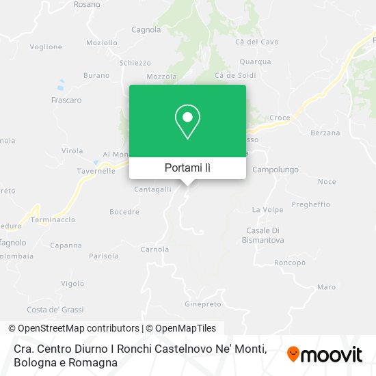 Mappa Cra. Centro Diurno I Ronchi Castelnovo Ne' Monti