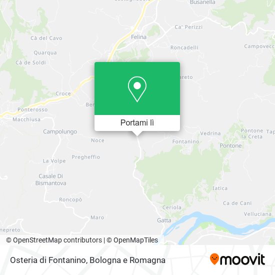 Mappa Osteria di Fontanino