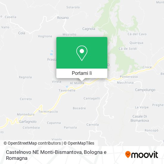 Mappa Castelnovo NE Monti-Bismantova