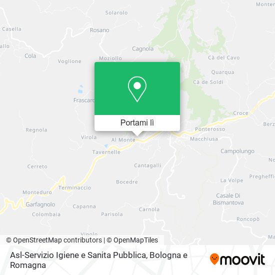 Mappa Asl-Servizio Igiene e Sanita Pubblica