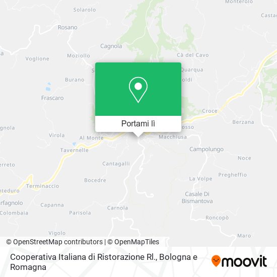 Mappa Cooperativa Italiana di Ristorazione Rl.