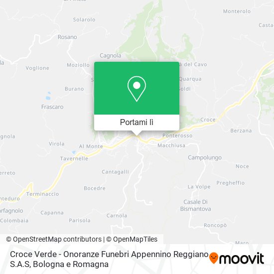 Mappa Croce Verde - Onoranze Funebri Appennino Reggiano S.A.S