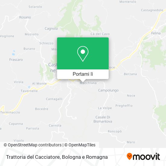 Mappa Trattoria del Cacciatore