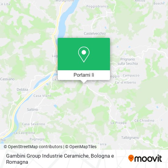 Mappa Gambini Group Industrie Ceramiche