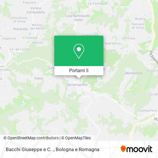 Mappa Bacchi Giuseppe e C. .