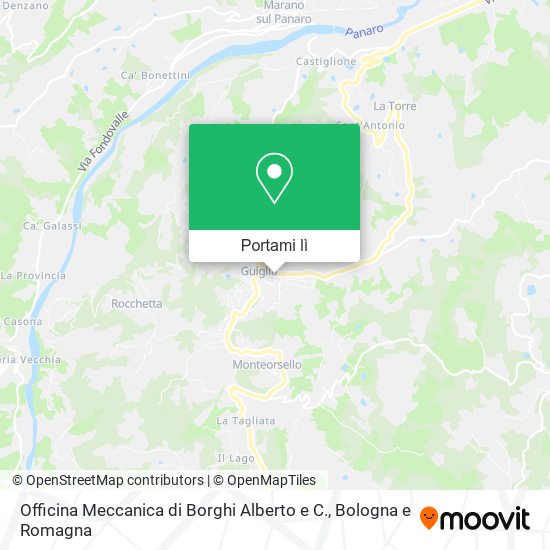 Mappa Officina Meccanica di Borghi Alberto e C.