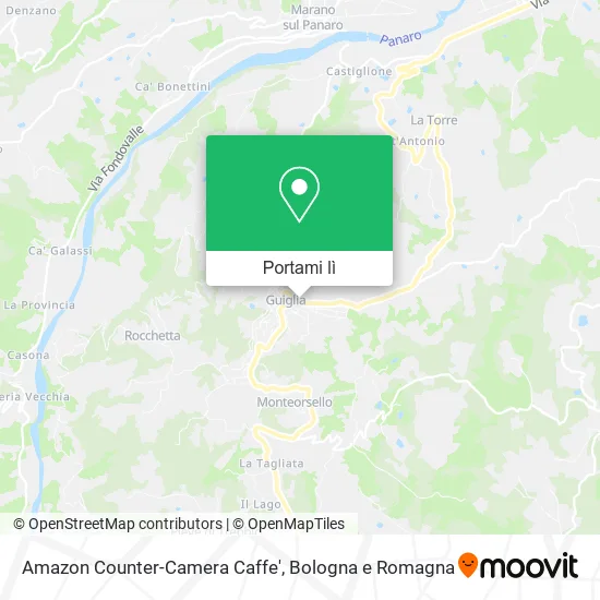 Mappa Amazon Counter-Camera Caffe'