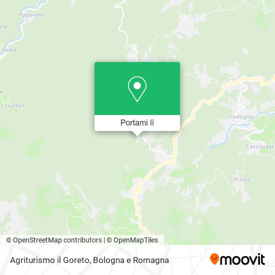 Mappa Agriturismo il Goreto