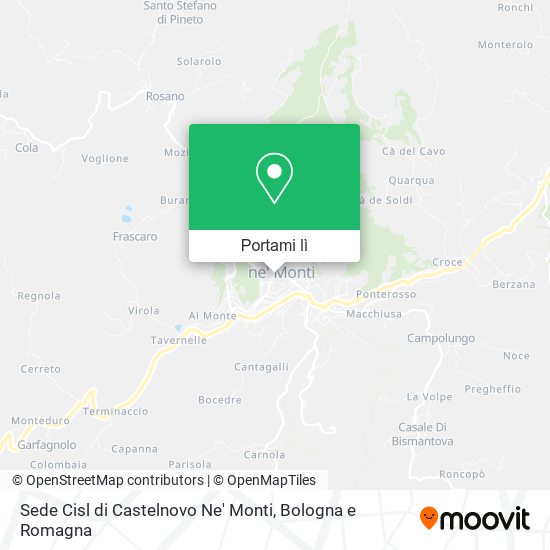 Mappa Sede Cisl di Castelnovo Ne' Monti