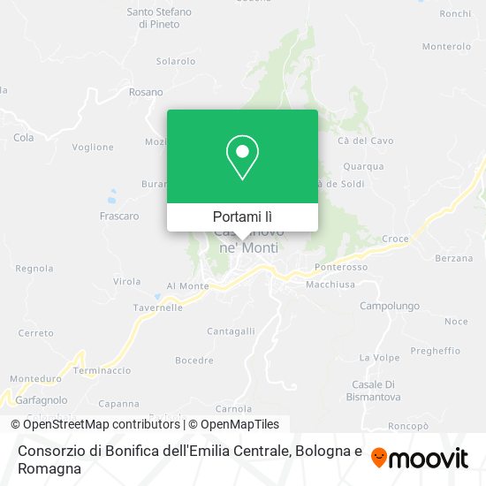 Mappa Consorzio di Bonifica dell'Emilia Centrale