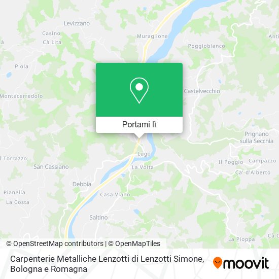 Mappa Carpenterie Metalliche Lenzotti di Lenzotti Simone