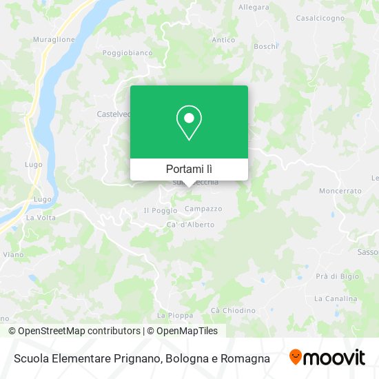 Mappa Scuola Elementare Prignano