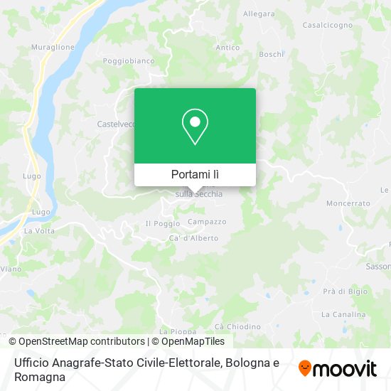Mappa Ufficio Anagrafe-Stato Civile-Elettorale